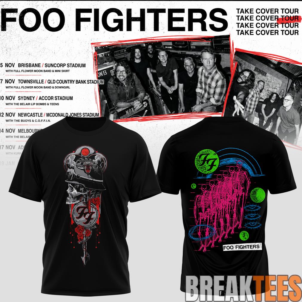 Foo Fighters Take Cover AU-NZ Tour Special Tee Foo Fighters Take Cover AU-NZ Tour Special Tee