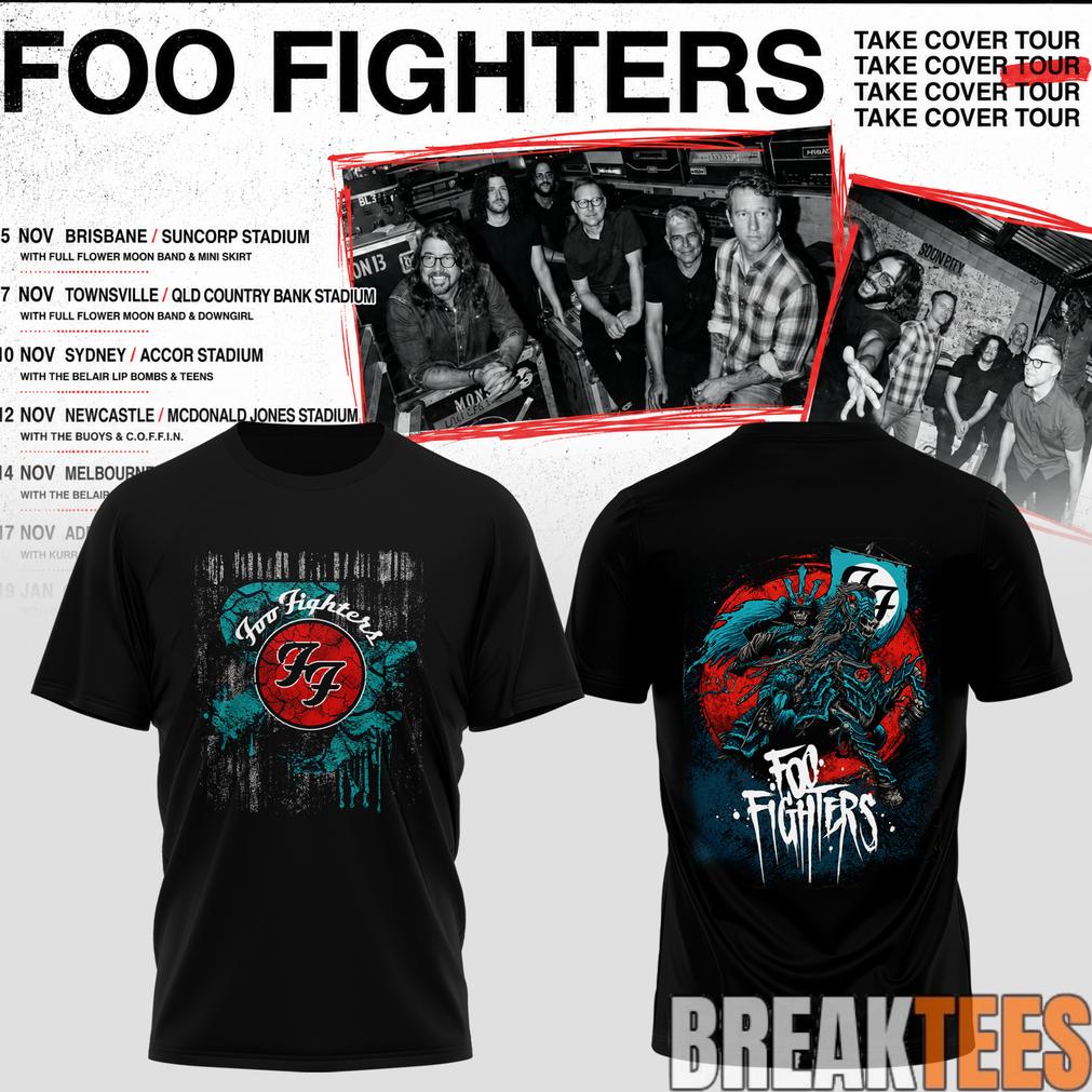 Foo Fighters Take Cover AU-NZ Tour Special Tee Foo Fighters Take Cover AU-NZ Tour Special Tee