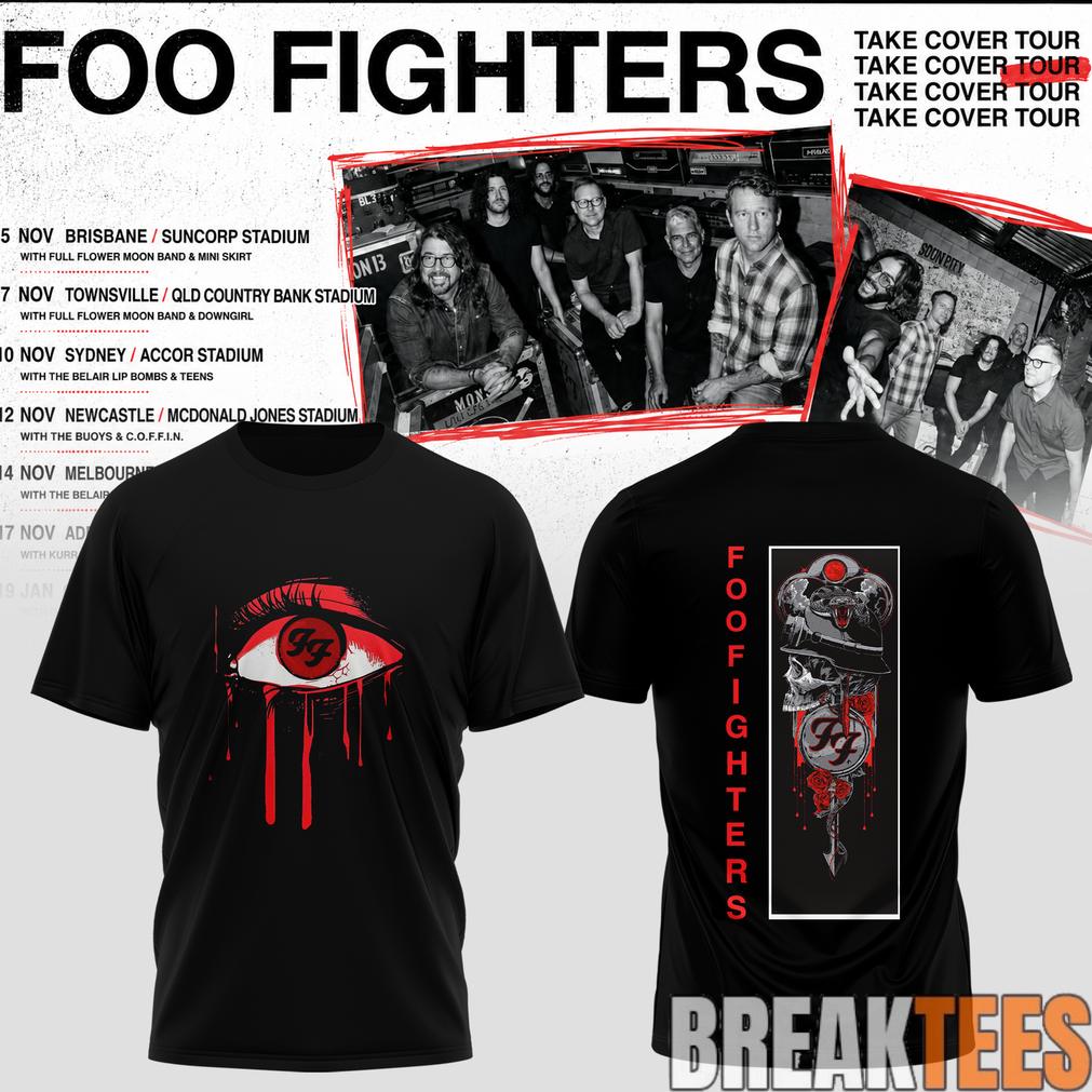 Foo Fighters Take Cover AU-NZ Tour Special Tee Foo Fighters Take Cover AU-NZ Tour Special Tee