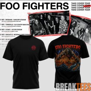 Foo Fighters Take Cover AU-NZ Tour Special Tee 3 Foo Fighters Take Cover AU-NZ Tour Special Tee 3