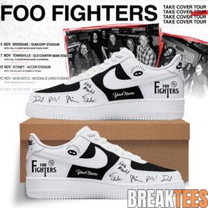 Foo Fighters Take Cover AU-NZ Tour Special AF1 Shoes