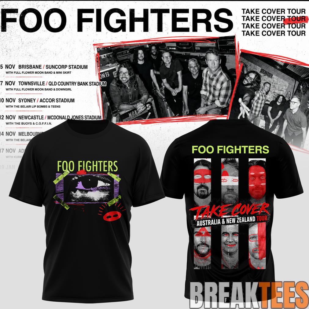 Foo Fighters Take Cover AU-NZ Tour Special Tee Foo Fighters Take Cover AU-NZ Tour Special Tee