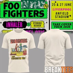Foo Fighters 🎸🎤 “Take Cover Tour 2026” 2D T-Shirt 2