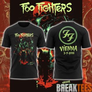 Foo Fighters Take Cover Tour 2026 At Ernst-Happel-Stadion, Vienna Limited Edition Shirt