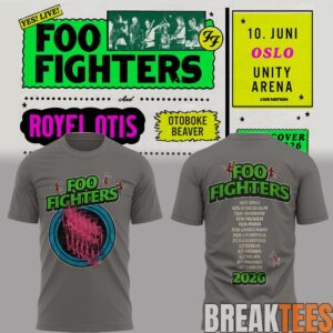 Foo Fighters Take Cover Tour 2026 Limited T-Shirt 2 Foo Fighters Take Cover Tour 2026 Limited T-Shirt 2