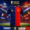 IShowSpeed France Vs Morocco 2026 World Cup Split Soccer Jersey IShowSpeed France Vs Morocco 2026 World Cup Split Soccer Jersey