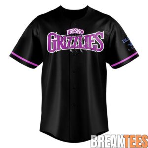 Fresno Grizzlies 25th Anniversary Edition Downtown Baseball Jersey 1