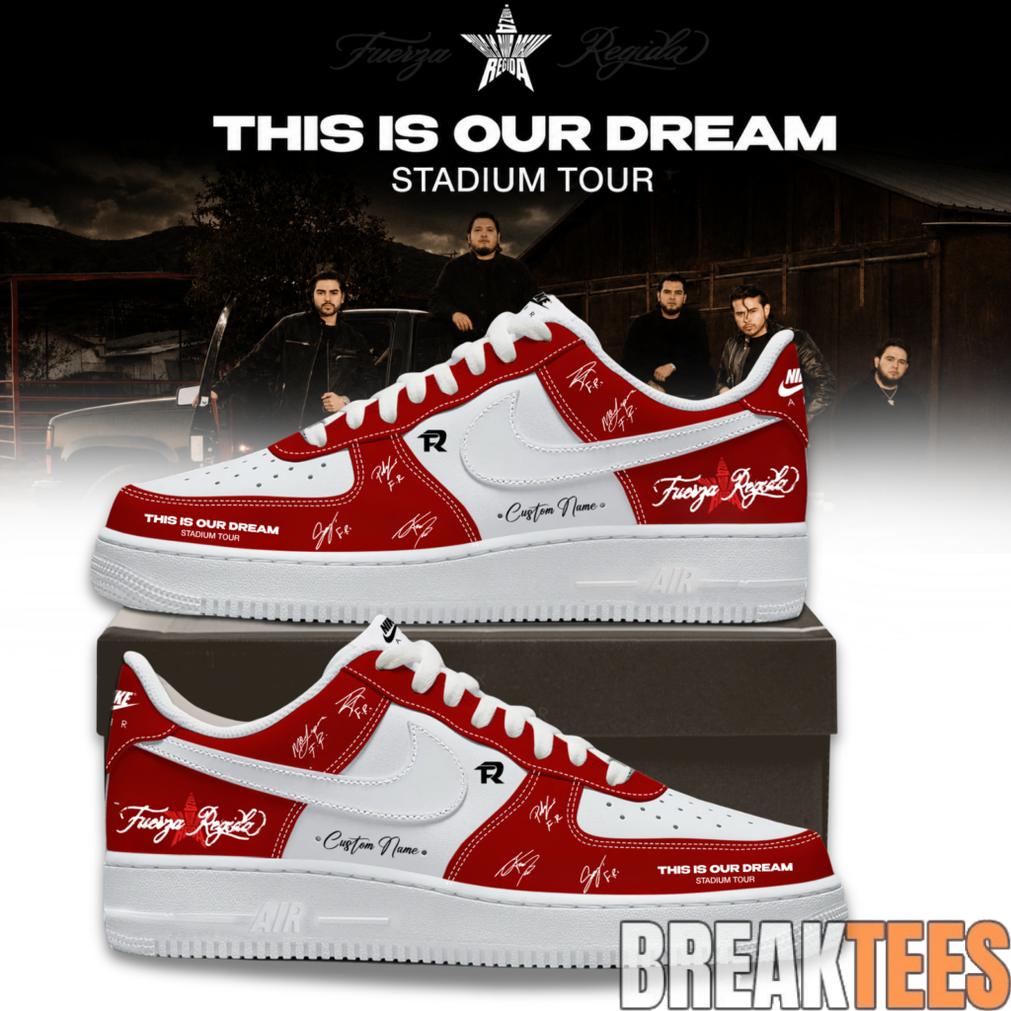 Fuerza Regida “This Is Our Dream Stadium Tour” 2026 Limited Edition Signature AF1 Shoes Fuerza Regida “This Is Our Dream Stadium Tour” 2026 Limited Edition Signature AF1 Shoes