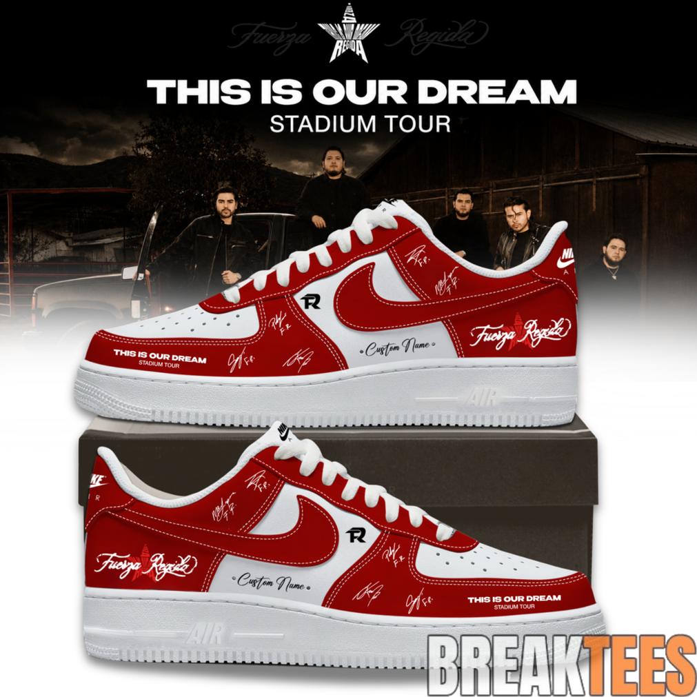 Fuerza Regida “This Is Our Dream Stadium Tour” 2026 Limited Edition Signature AF1 Shoes Fuerza Regida “This Is Our Dream Stadium Tour” 2026 Limited Edition Signature AF1 Shoes