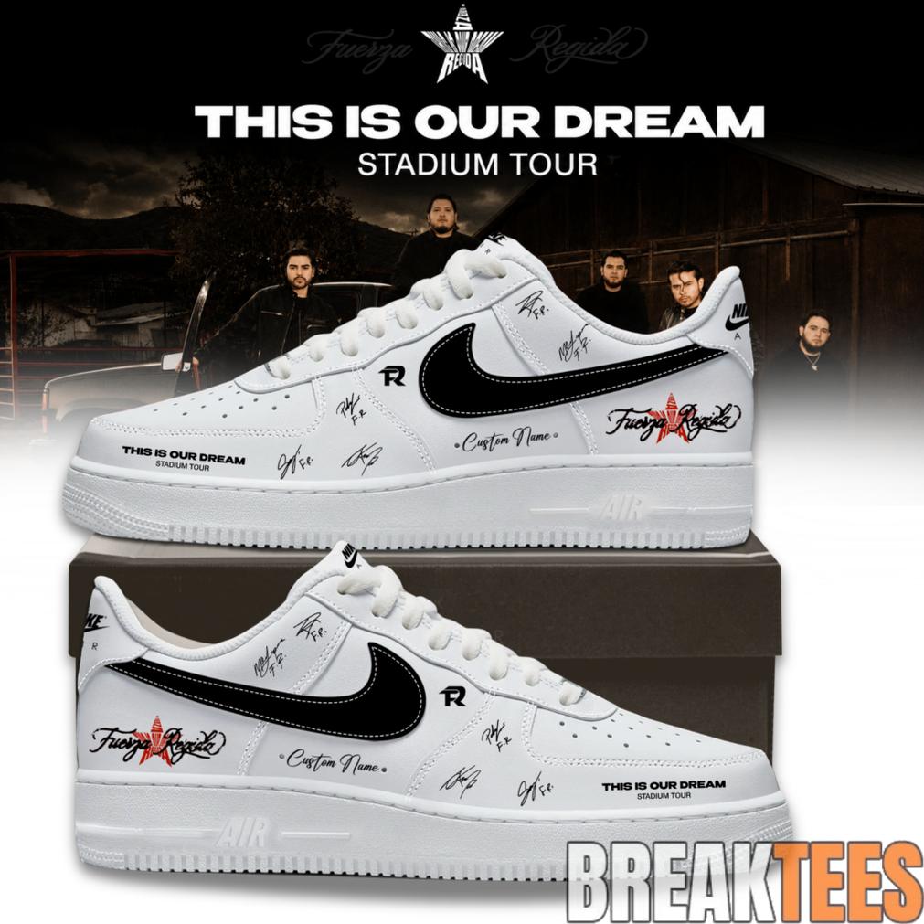 Fuerza Regida “This Is Our Dream Stadium Tour” 2026 Limited Edition Signature AF1 Shoes Fuerza Regida “This Is Our Dream Stadium Tour” 2026 Limited Edition Signature AF1 Shoes