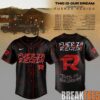 Gavin Adcock Steer Skull distressed Fleece Baseball Jersey