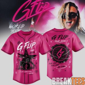 G Flip World Tour 2026 Premium 3D Baseball Jersey