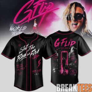 G Flip World Tour 2026 Premium 3D Baseball Jersey 1