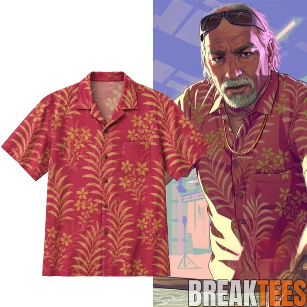 GTA 6 Grand Theft Auto VI Brian Heder Hawaiian Shirt GTA 6 Grand Theft Auto VI Brian Heder Hawaiian Shirt