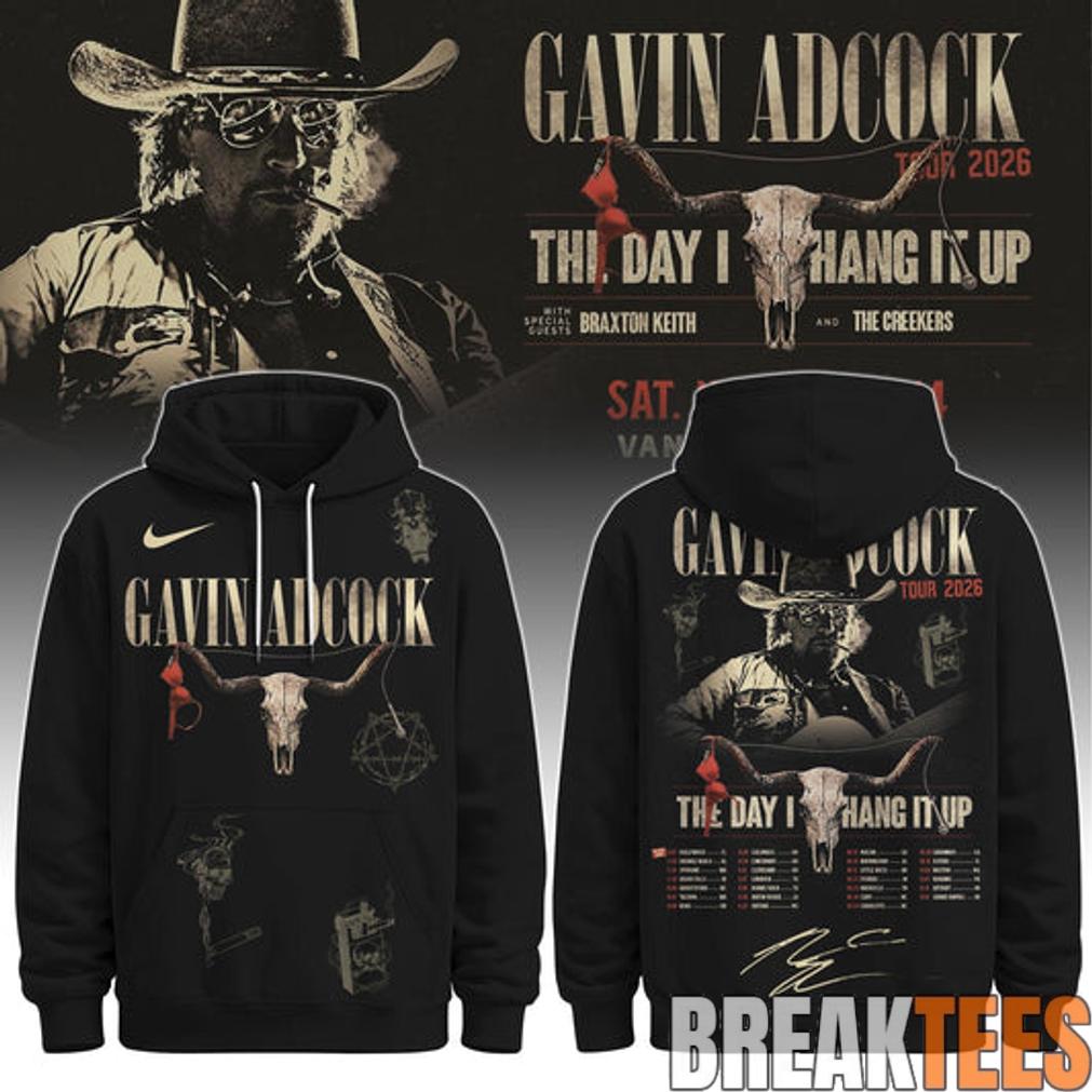Gavin Adcock Steer Skull distressed Fleece Hoodie Gavin Adcock Steer Skull distressed Fleece Hoodie