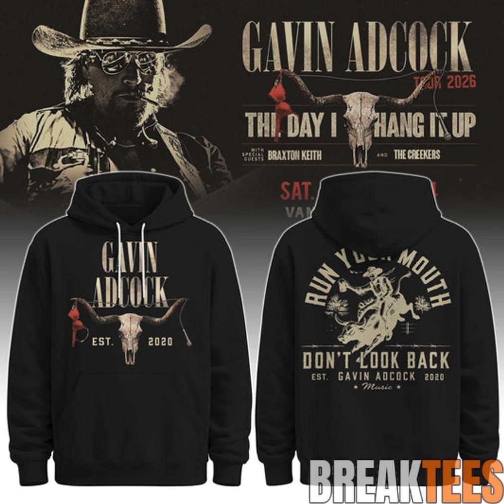 Gavin Adcock Steer Skull distressed Fleece Hoodie Gavin Adcock Steer Skull distressed Fleece Hoodie
