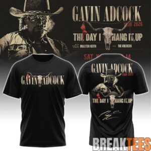 Gavin Adcock Steer Skull distressed Fleece Shirt
