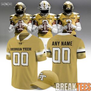 Georgia Tech Yellow Jackets 2026 New Old Gold Football Jersey