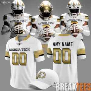 Georgia Tech Yellow Jackets 2026 New Old Gold Football Jersey 1