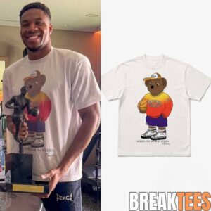 Giannis Antetokounmpo Berris The Bear Do Not Disturb University Basketball Shirt