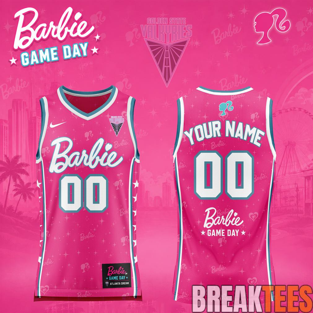 Golden State Valkyries 2026 x Barbie Game Day Basketball Jersey Golden State Valkyries 2026 x Barbie Game Day Basketball Jersey