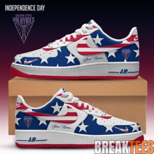Golden State Valkyries x Independence Day Air Force 1 Custom For Fans