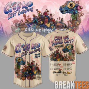 Good Kid × Last Dinosaurs – Can We Hang Out Tour 2026 Baseball Jersey