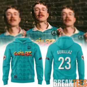 Gorillaz The Mountain Tour 2026 Blue Hoodie
