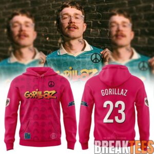 Gorillaz The Mountain Tour 2026 Pink Hoodie