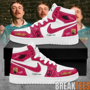 Gorillaz The Mountain Tour 2026 Pink Signature Custom AJ1 Shoes