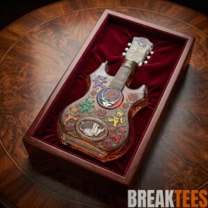 Grateful Dead 60th Anniversary Guitarshaped Whiskey Bottle 2