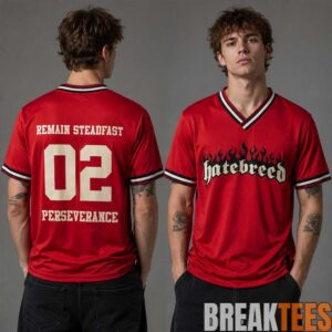 Hatebreed The Summer Slaughter Tour 2026 Remain Steadfast Perseverance Special Football Jersey