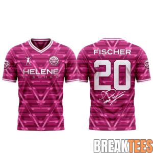 Helene Fischer 360° Stadion Tour in Allianz Arena-FC Bayern Munich Signature Limited Football Jersey Pink 1