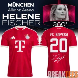Helene Fischer 360° Stadion Tour in Allianz Arena-FC Bayern Munich Signature Limited Soccer Jersey 3