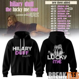 Hilary Duff The Lucky Me Tour Back Edition Hoodie