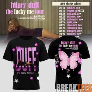 Hilary Duff The Lucky Me Tour Black Edition Tee 1 Hilary Duff The Lucky Me Tour Black Edition Tee 1