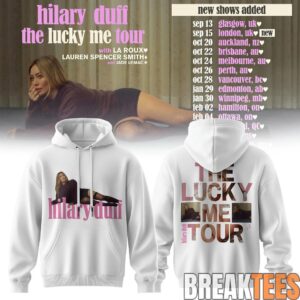 Hilary Duff The Lucky Me Tour White Edition Hoodie