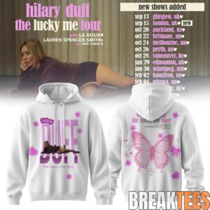 Hilary Duff The Lucky Me Tour White Edition Hoodie 1