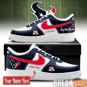 Houston Texans 25 Seasons Edition Custom Air Force 1 Shoes