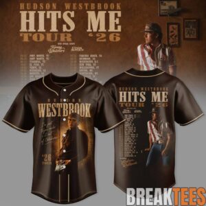 Hudson Westbrook 'Hits Me Tour '26' Baseball Jersey