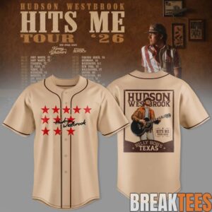 Hudson Westbrook 'Hits Me Tour '26' Baseball Jersey 1 Hudson Westbrook 'Hits Me Tour '26' Baseball Jersey 1