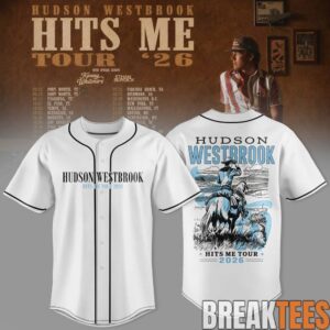 Hudson Westbrook 'Hits Me Tour '26' Baseball Jersey 2 Hudson Westbrook 'Hits Me Tour '26' Baseball Jersey 2