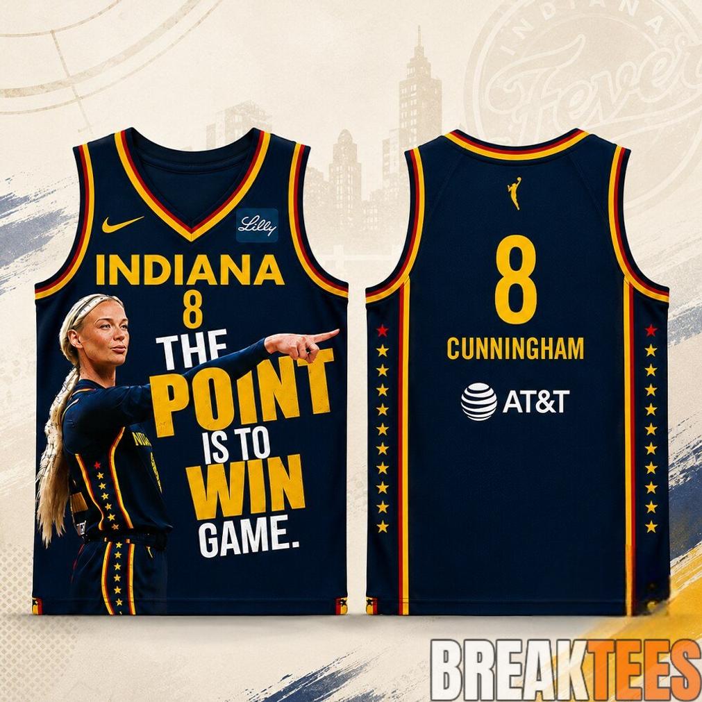 Indiana Fever Sophie Cunningham The Point Is To Win Game Pointing Jersey Shirt Indiana Fever Sophie Cunningham The Point Is To Win Game Pointing Jersey Shirt