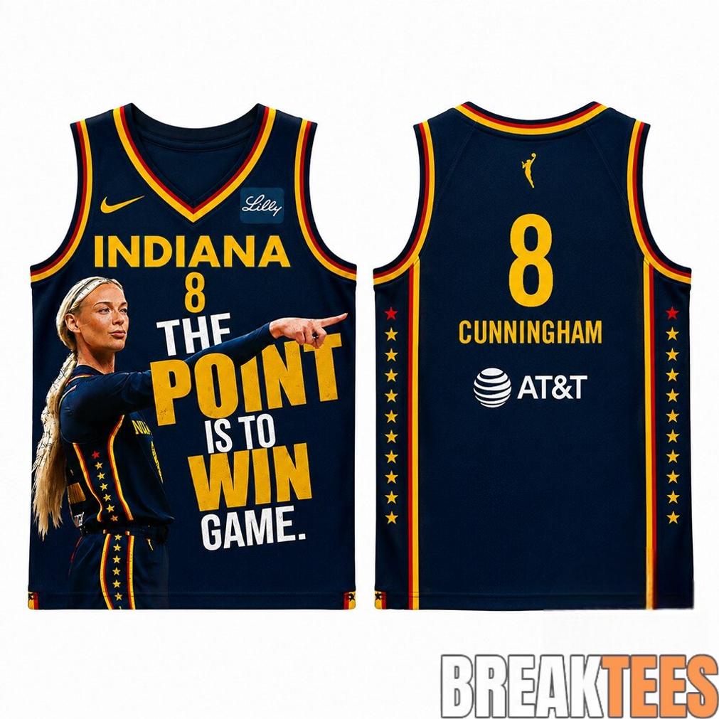 Indiana Fever Sophie Cunningham The Point Is To Win Game Pointing Jersey Shirt Indiana Fever Sophie Cunningham The Point Is To Win Game Pointing Jersey Shirt
