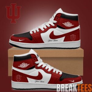 Indiana Hoosiers Special New Edition Custom AJ1 Shoes