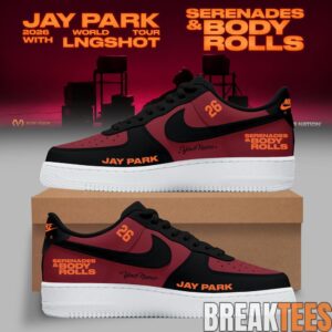 JAY PARK 2026 World Tour x LNGSHOT ‘Serenades & Body Rolls’ Custom AF1 Shoes