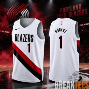 Ja Morant Portland Trail Blazers Number 1 Edition Basketball Jersey