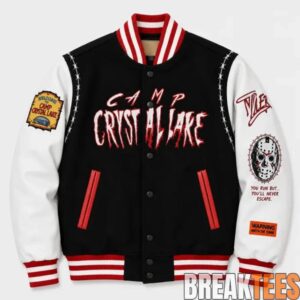 Jason Voorhees x Camp Crystal Lake Varsity Jacket