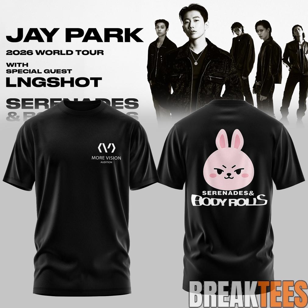 Jay Park World Tour 2026 Serenades & Body Rolls Black Edition Tee Jay Park World Tour 2026 Serenades & Body Rolls Black Edition Tee