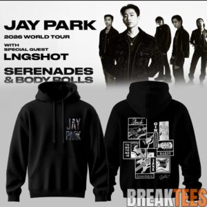 Jay Park World Tour 2026 Serenades & Body Rolls Black Hoodie 1